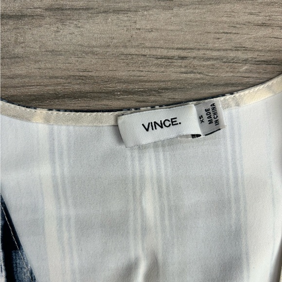 Vince Black and White Striped Tunic XS MN - Picture 2 of 4